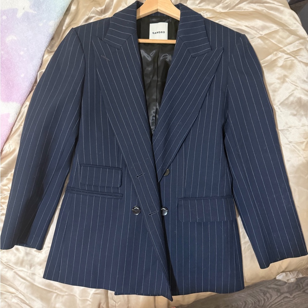 Sandro Stripy suit jacket